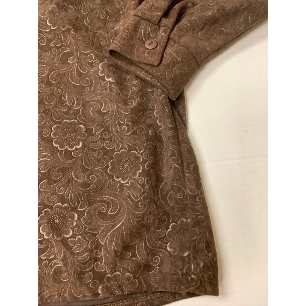 Vintage Textured Patterned Button Down Top - image 2